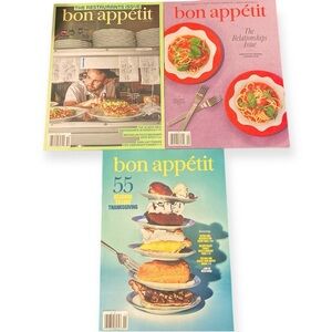 Lot 3 Bon Appetit Magazine November October September 2024 Thanksgiving Issue